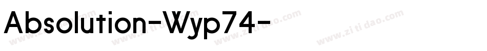 Absolution-Wyp74字体转换