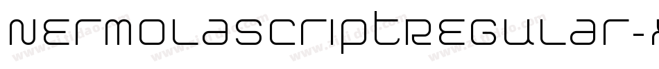 NermolaScriptRegular-xKEr字体转换