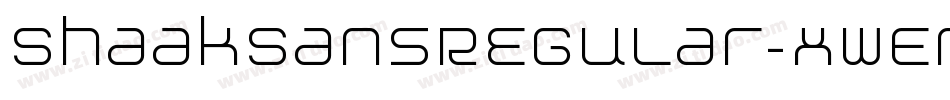 ShaakSansRegular-xwEr字体转换