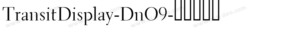 TransitDisplay-DnO9字体转换