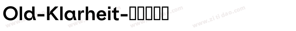 Old-Klarheit字体转换