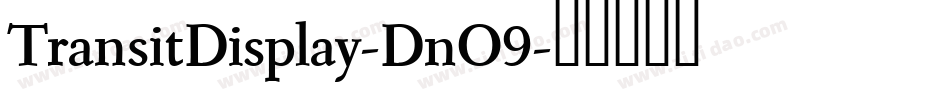 TransitDisplay-DnO9字体转换