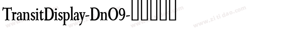 TransitDisplay-DnO9字体转换