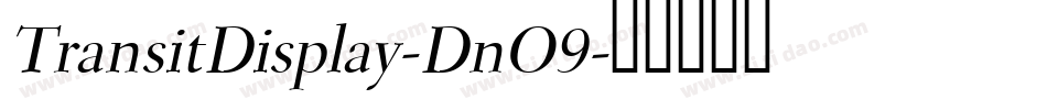 TransitDisplay-DnO9字体转换