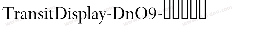 TransitDisplay-DnO9字体转换