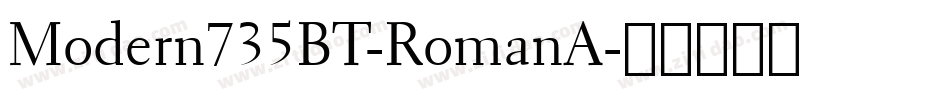 Modern735BT-RomanA字体转换