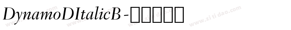 DynamoDItalicB字体转换