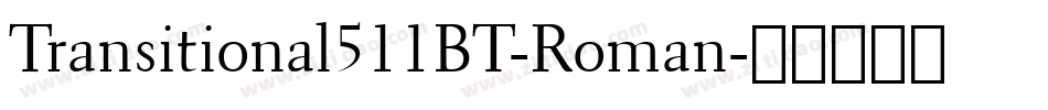 Transitional511BT-Roman字体转换