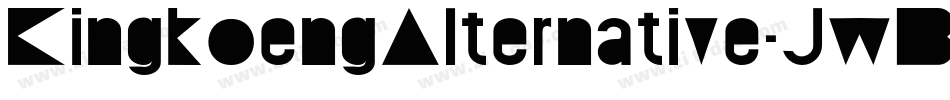 KingkoengAlternative-JwBB字体转换