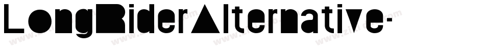 LongRiderAlternative字体转换