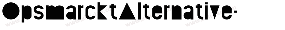 OpsmarcktAlternative字体转换