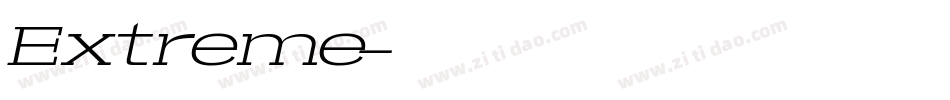 Extreme字体转换