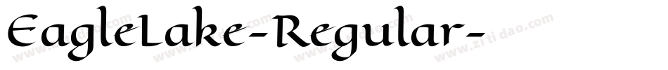 EagleLake-Regular字体转换