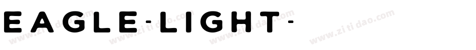 Eagle-Light字体转换