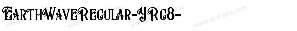 EarthWaveRegular-YRg8字体转换