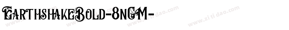 EarthshakeBold-8nGM字体转换