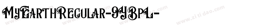MyEarthRegular-9YBpL字体转换