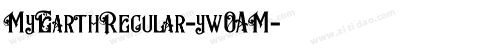 MyEarthRegular-yw0AM字体转换