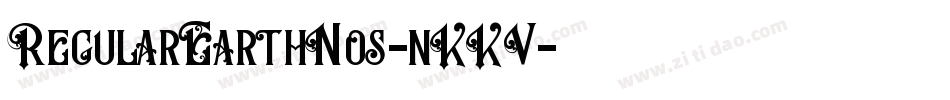 RegularEarthNos-nKKV字体转换