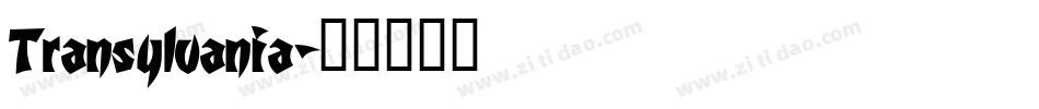 Transylvania字体转换
