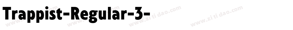 Trappist-Regular-3字体转换