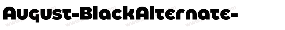 August-BlackAlternate字体转换