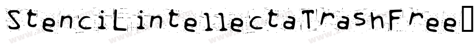 StenciLintellectaTrashFree-LrK5字体转换
