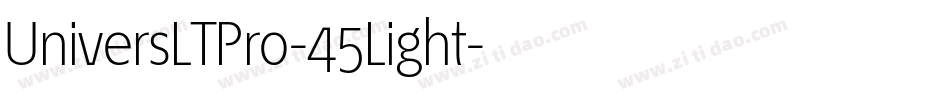 UniversLTPro-45Light字体转换