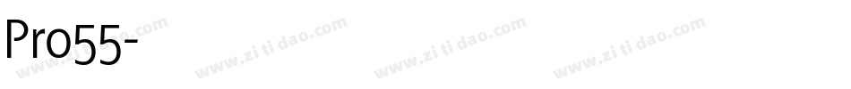Pro55字体转换