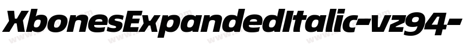 XbonesExpandedItalic-vz94字体转换