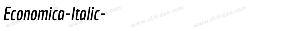 Economica-Italic字体转换