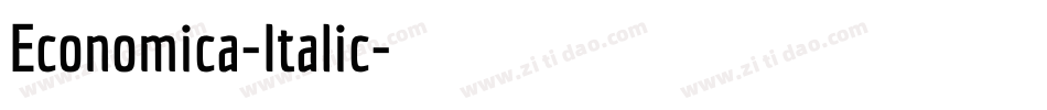 Economica-Italic字体转换