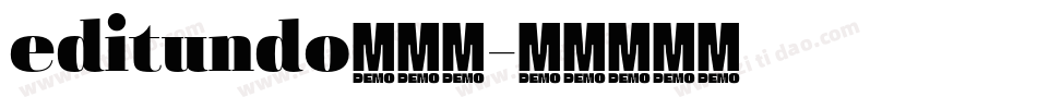 editundo生成器字体转换