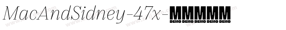 MacAndSidney-47x字体转换