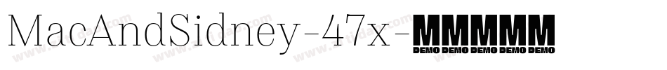 MacAndSidney-47x字体转换