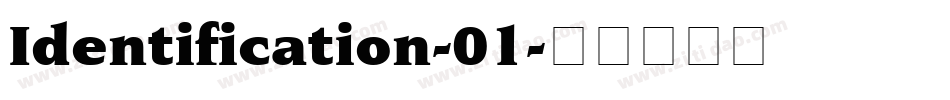 Identification-01字体转换
