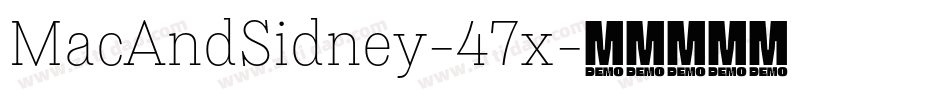 MacAndSidney-47x字体转换