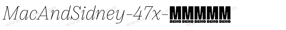 MacAndSidney-47x字体转换