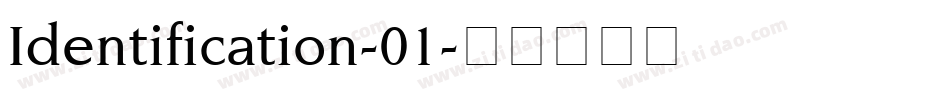Identification-01字体转换
