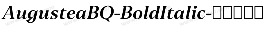 AugusteaBQ-BoldItalic字体转换