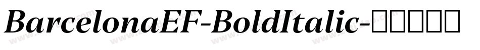 BarcelonaEF-BoldItalic字体转换