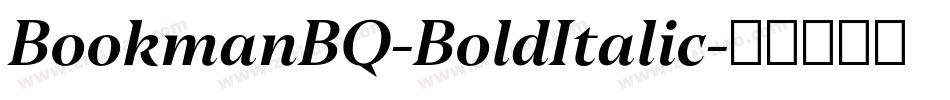 BookmanBQ-BoldItalic字体转换