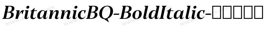 BritannicBQ-BoldItalic字体转换