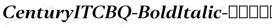 CenturyITCBQ-BoldItalic字体转换