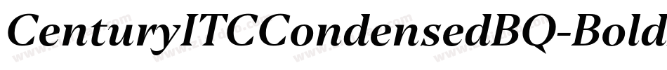 CenturyITCCondensedBQ-BoldItalic字体转换