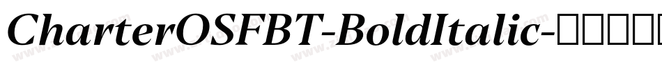 CharterOSFBT-BoldItalic字体转换