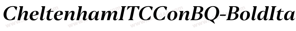 CheltenhamITCConBQ-BoldItalic字体转换