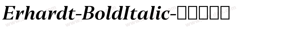 Erhardt-BoldItalic字体转换