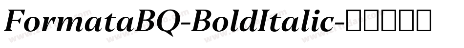 FormataBQ-BoldItalic字体转换