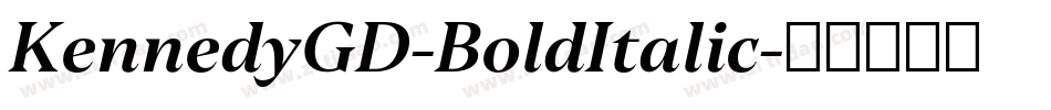 KennedyGD-BoldItalic字体转换